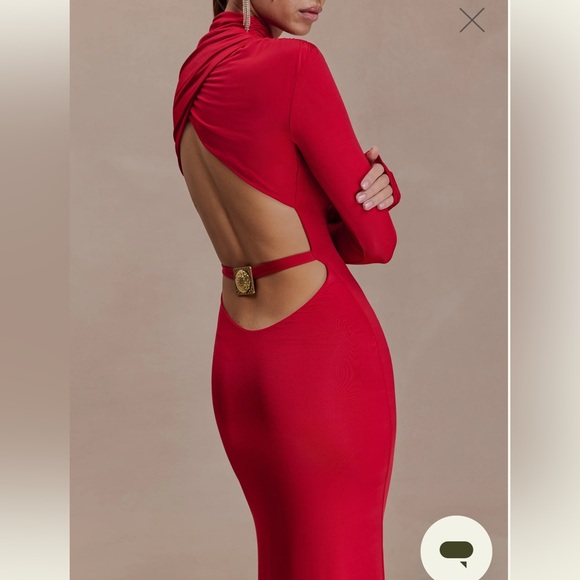 Meshki Vibrant Red Maxi Dress - Picture 2 of 2